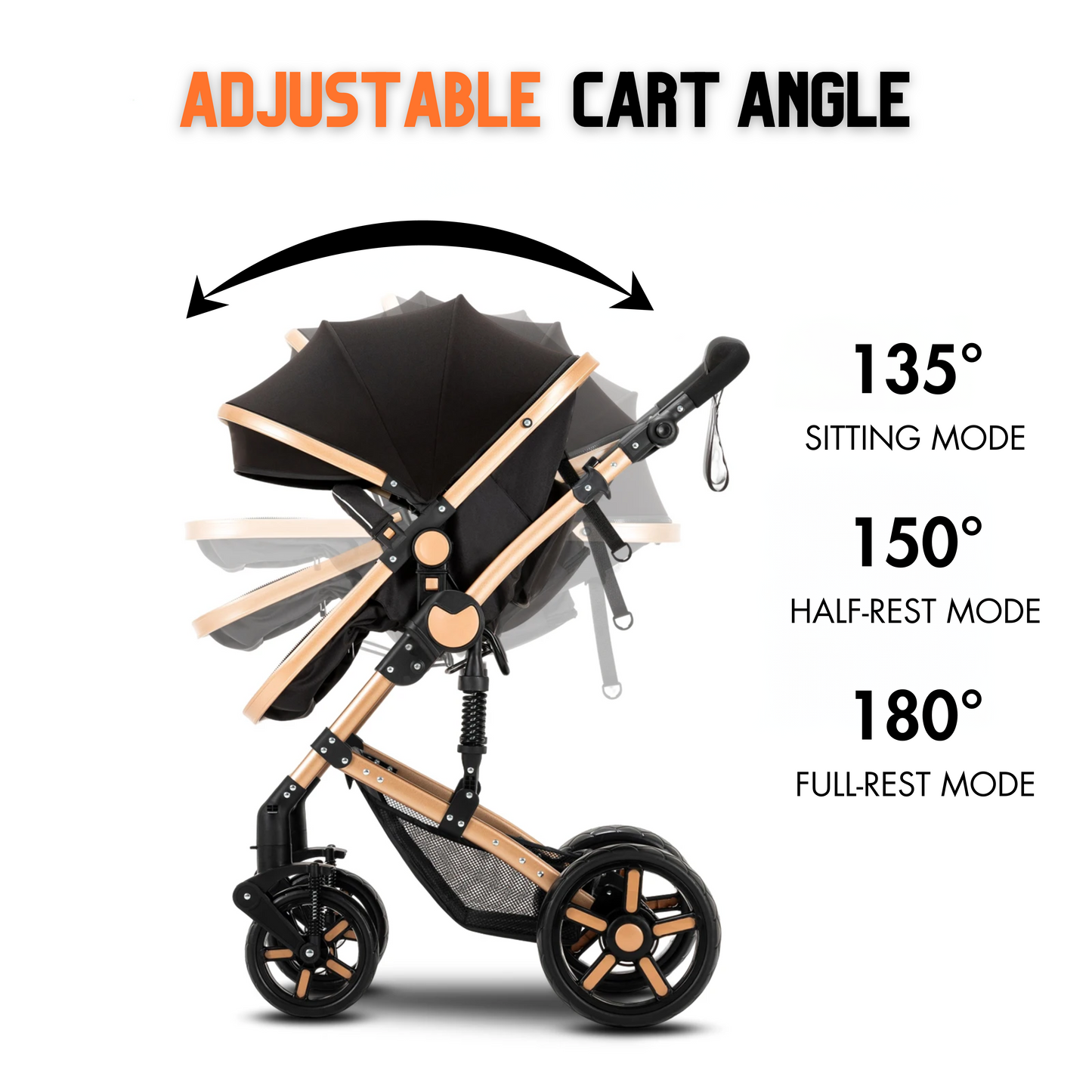 Premium 3-in-1 Baby Stroller