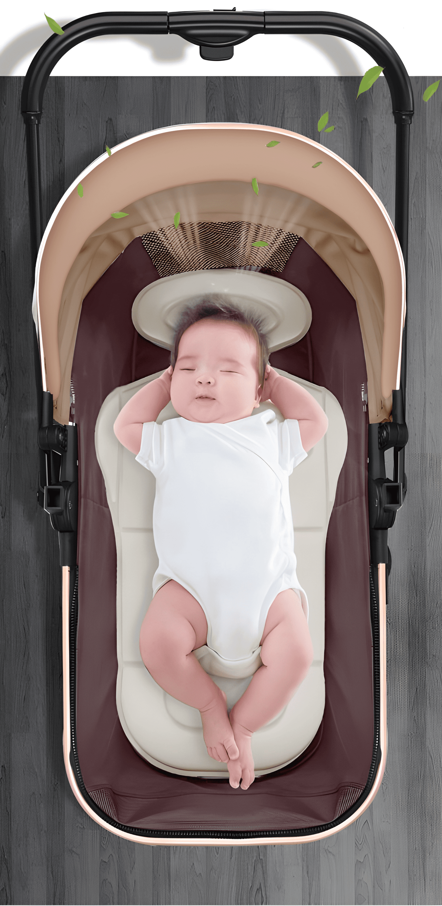 Deluxe 3-in-1 Baby Stroller