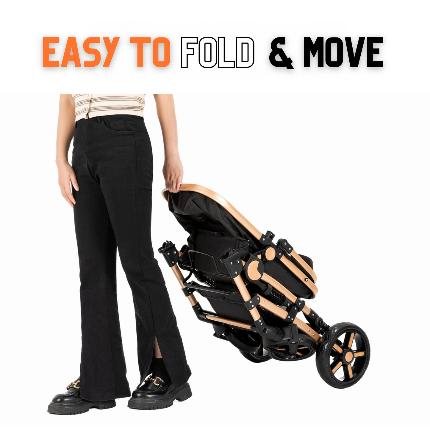 Premium 3-in-1 Baby Stroller