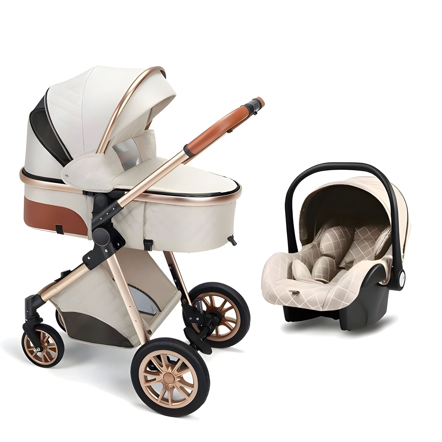 Luxury 3-in-1 Baby Stroller