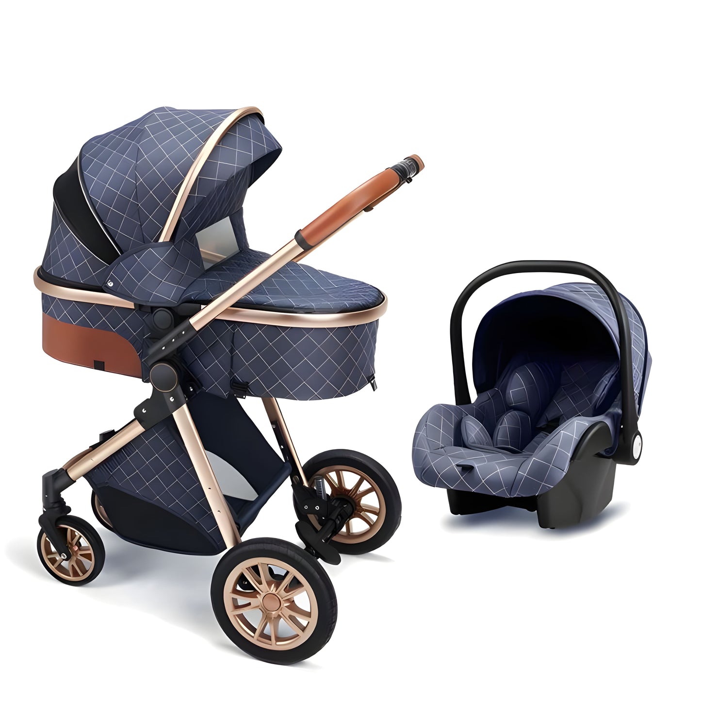 Luxury 3-in-1 Baby Stroller