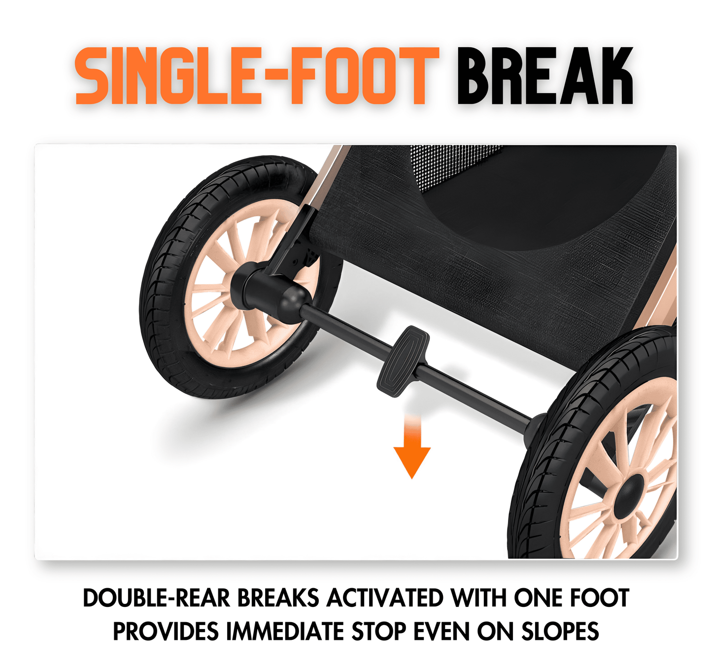 Deluxe 3-in-1 Baby Stroller