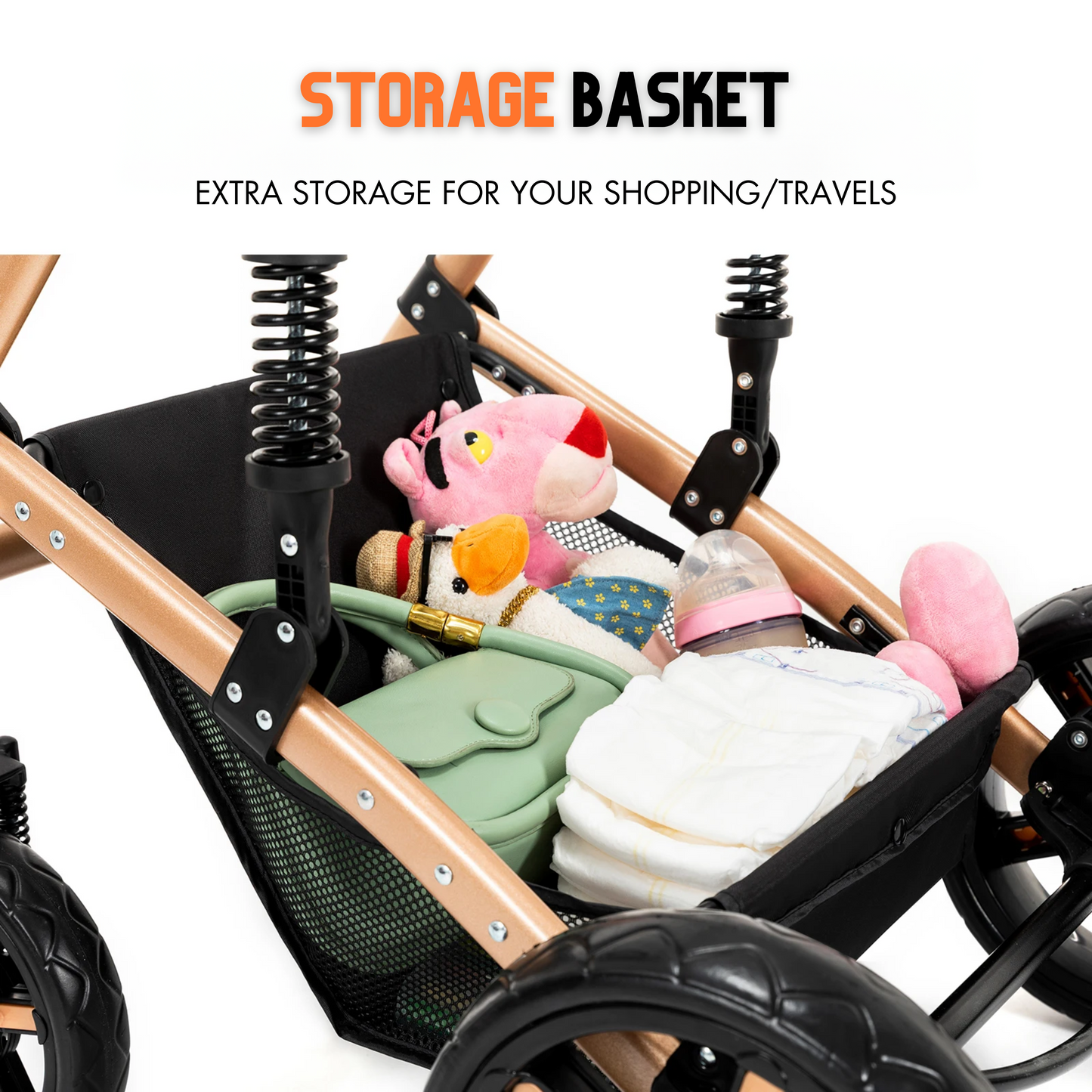 Premium 3-in-1 Baby Stroller