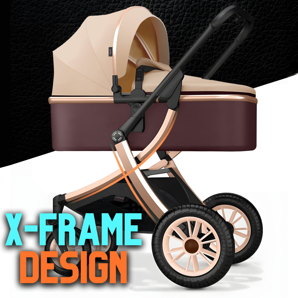 Deluxe 3-in-1 Baby Stroller