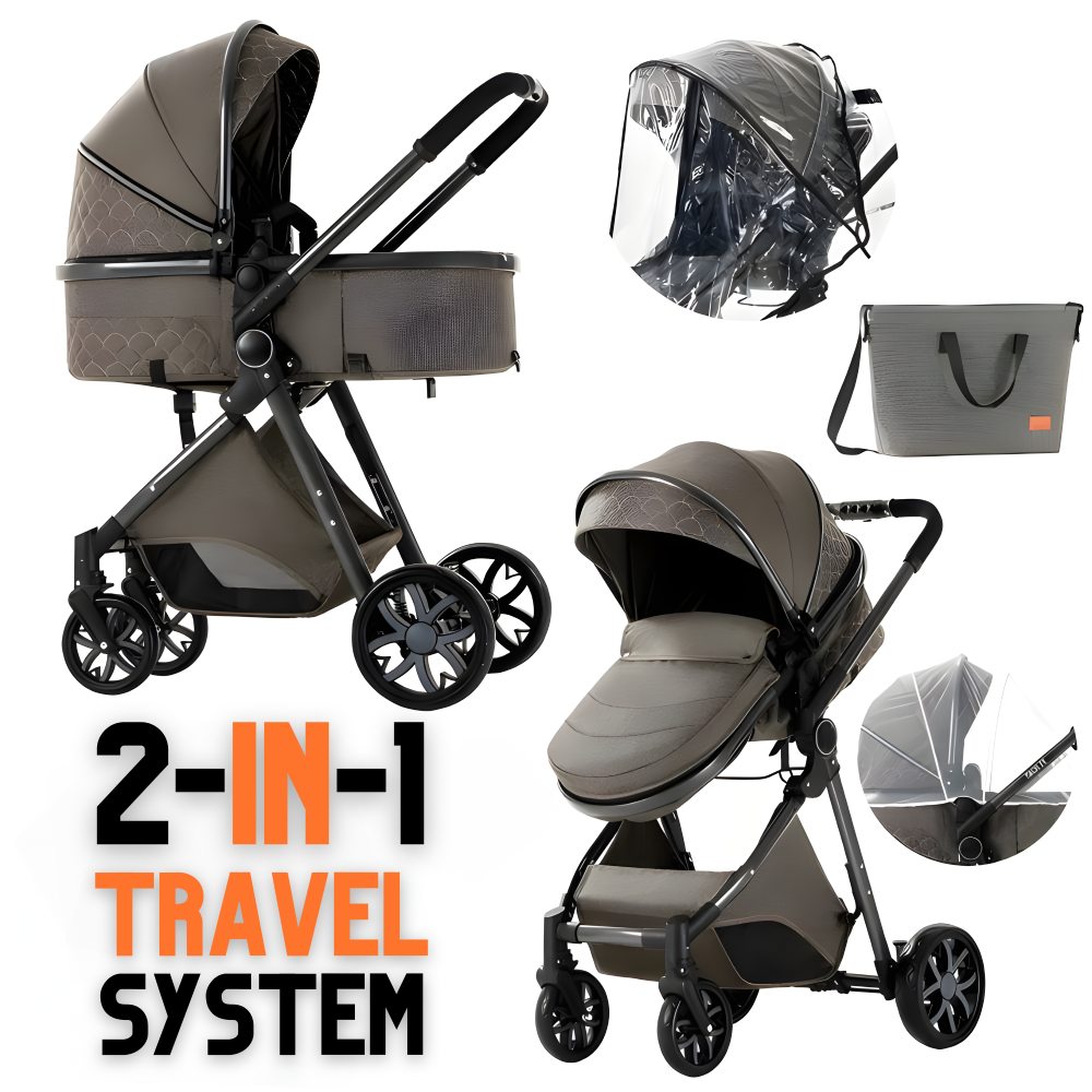 Luxury 2-in-1 Baby Stroller