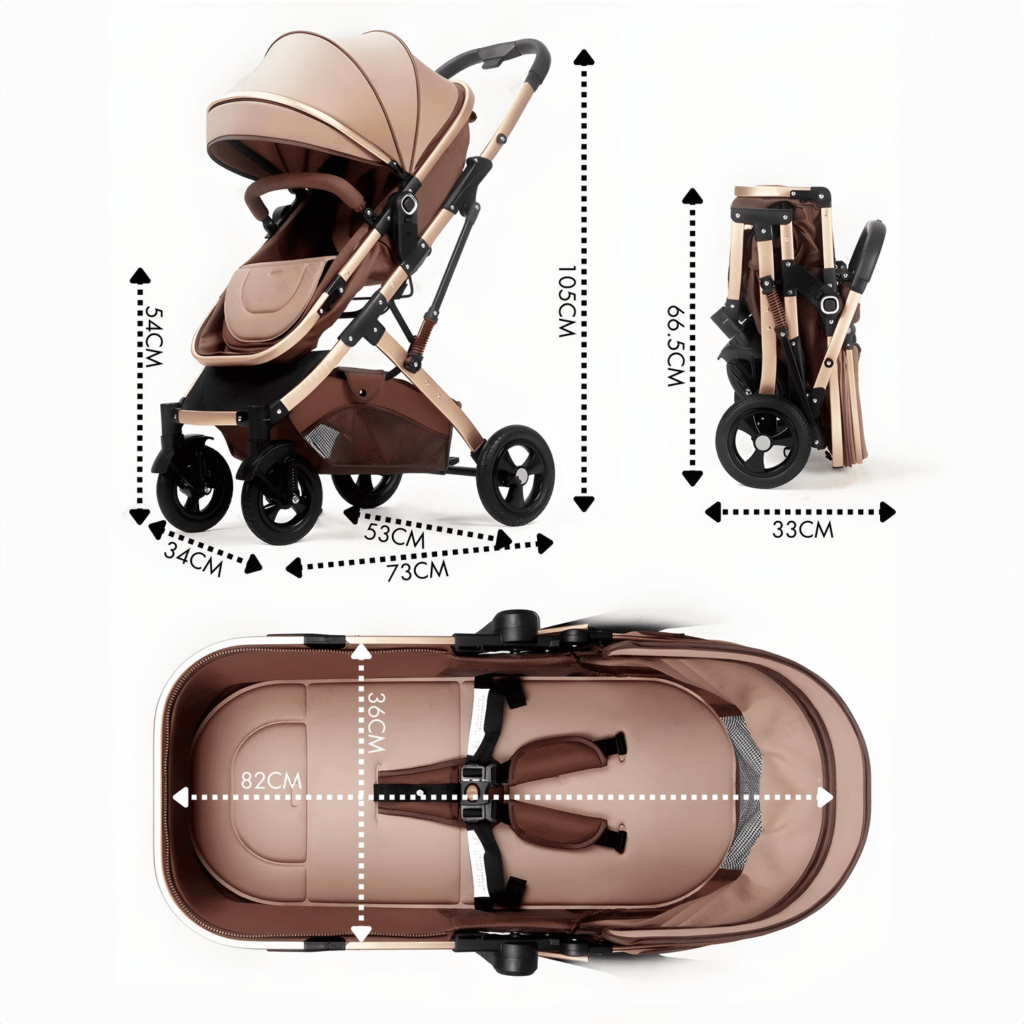 Premium Twin Baby Stroller